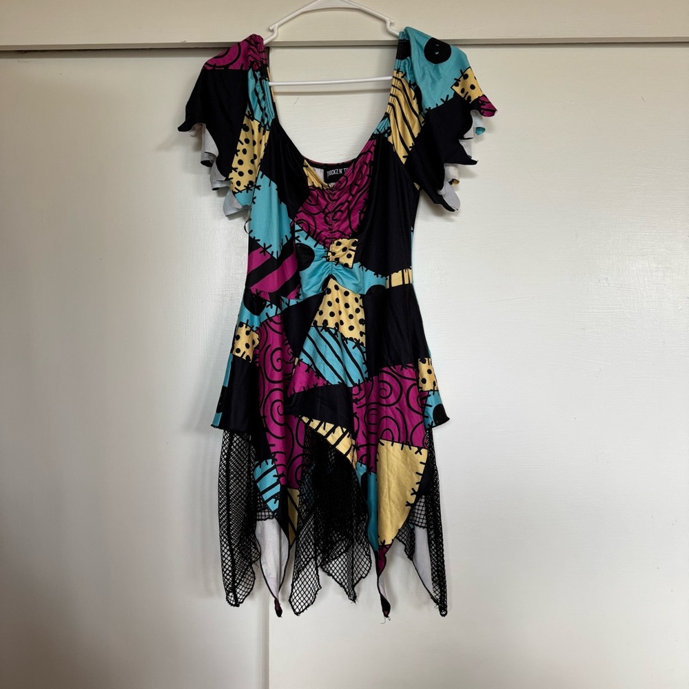 Dolls Kill “Sally” Multicolor Patchwork Mini Dress - image 1